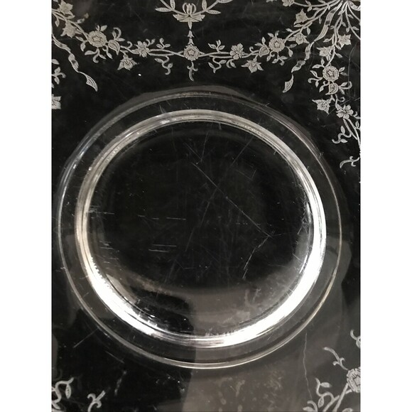 Helsey Orchid Crystal Waverly Pattern Platter - Picture 3 of 5